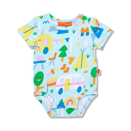 Happy Campers Short Sleeve Bodysuit