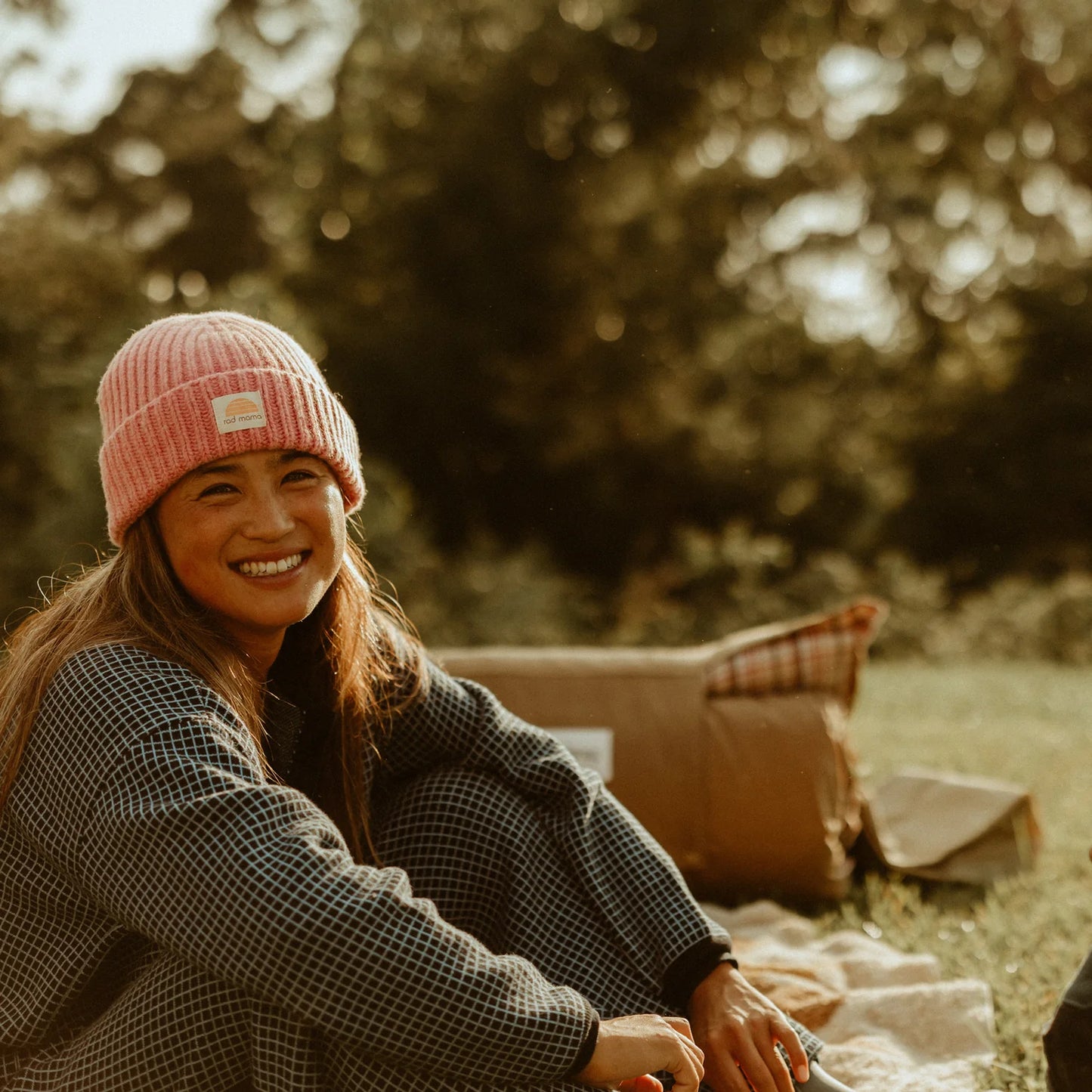 Rad Mama Peony Pink Merino Beanie