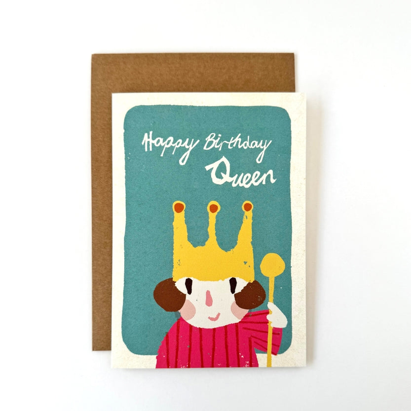 Birthday Queen Greeting Card