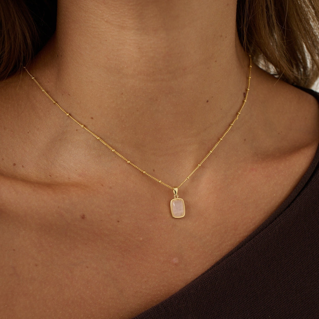 Wynter Rose Quartz Necklace