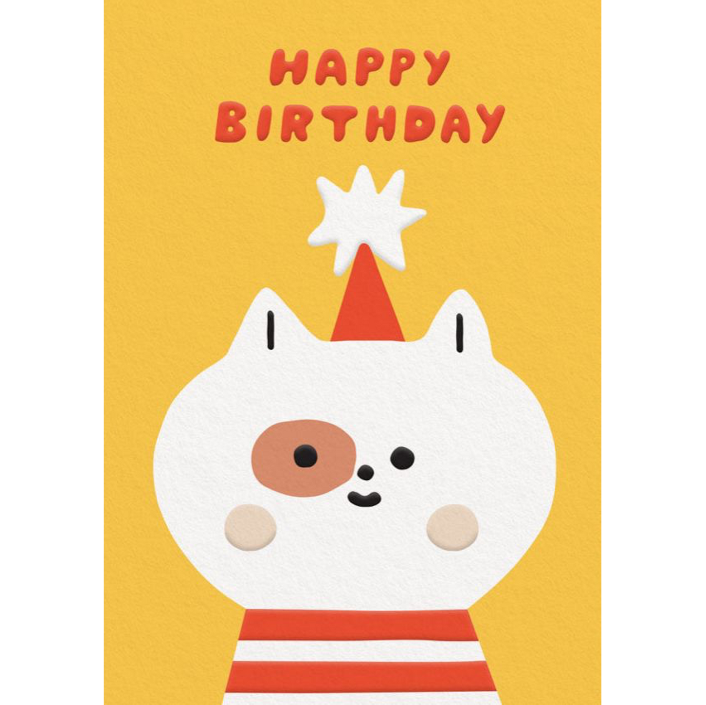 Birthday Cat Greeting Card