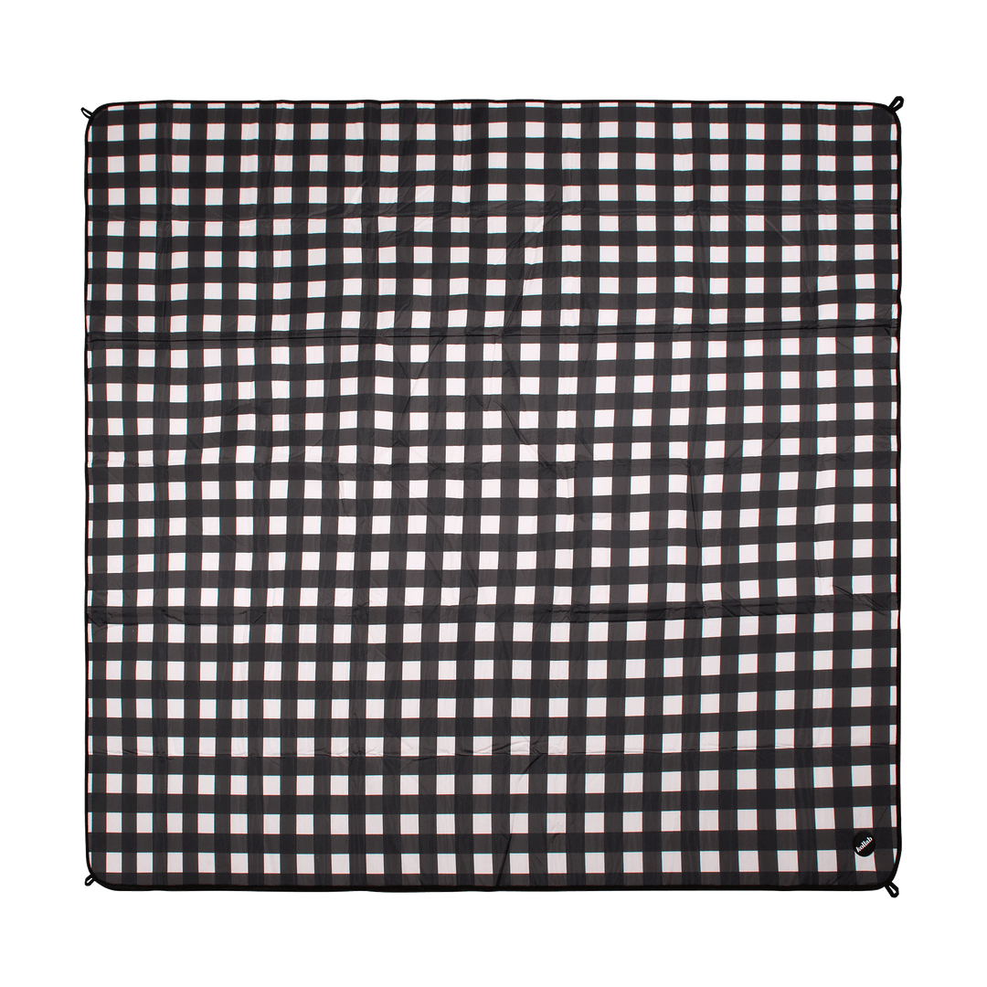 Large Picnic Mat Black Check