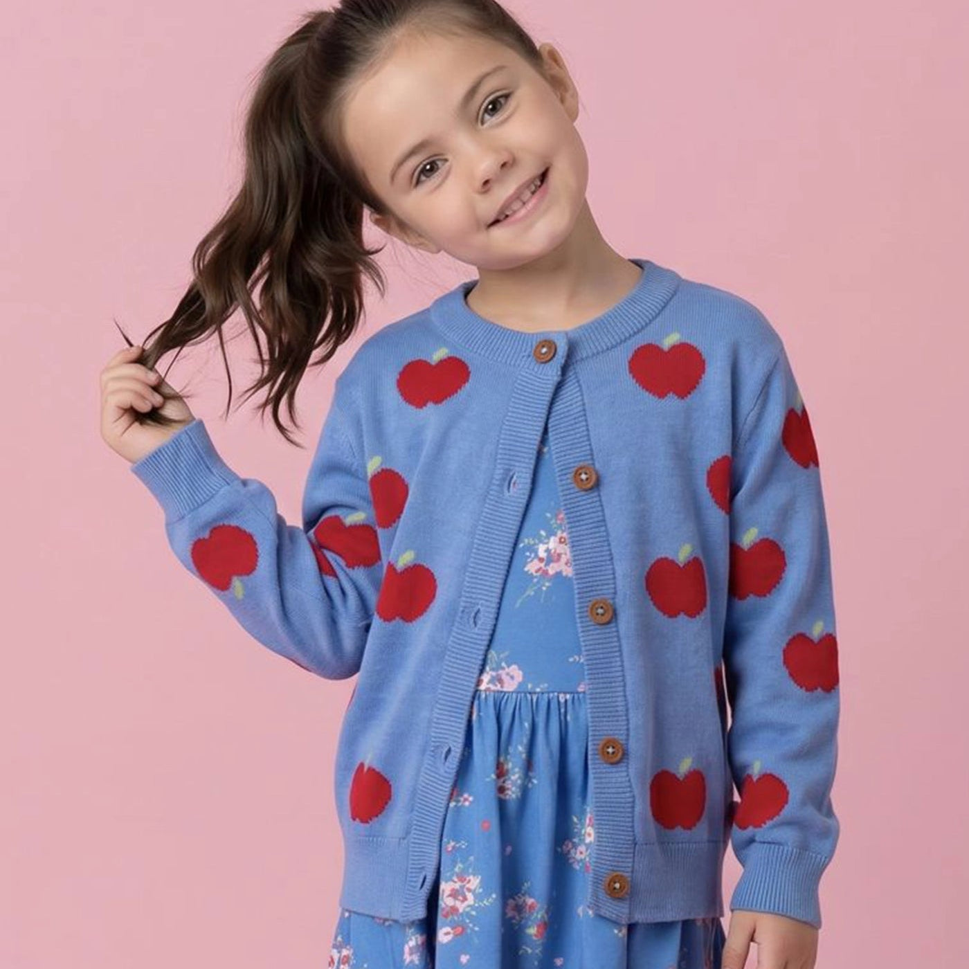 Blue Apple Cardigan