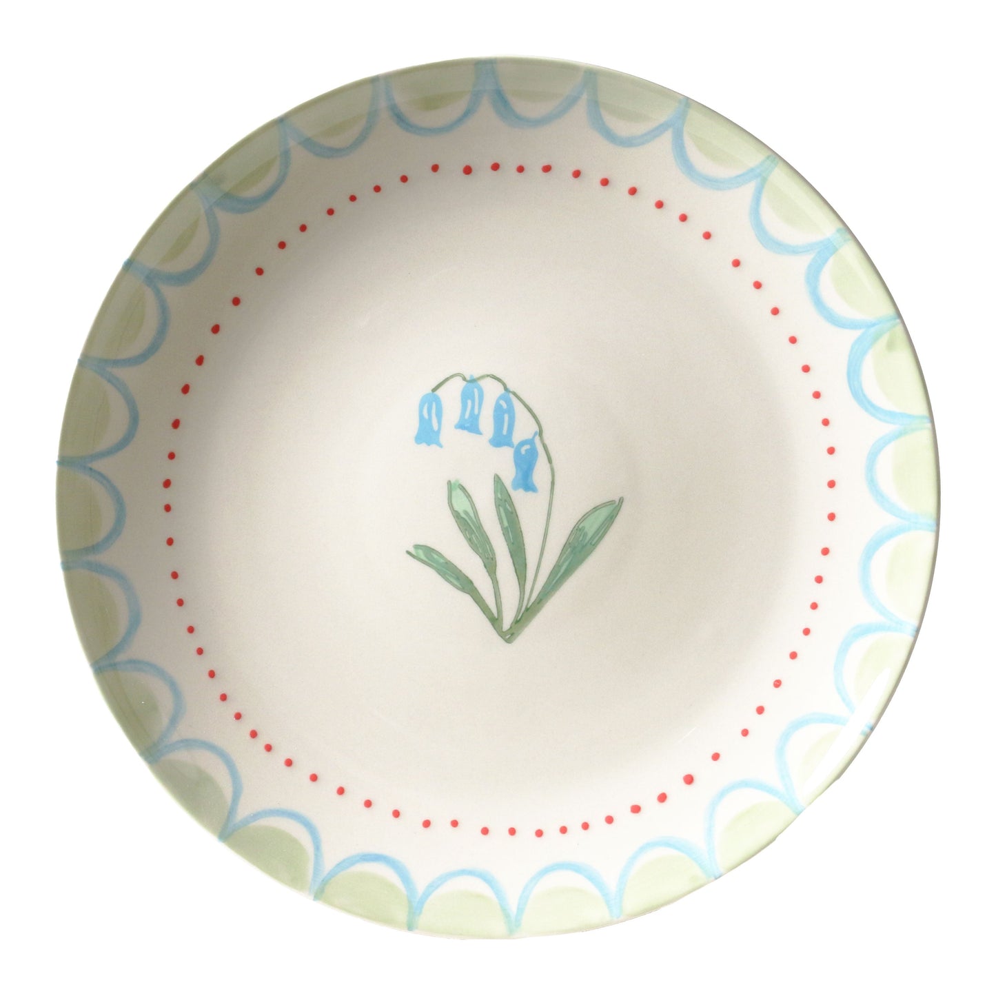June's Garden Blue Bell Cake Plate
