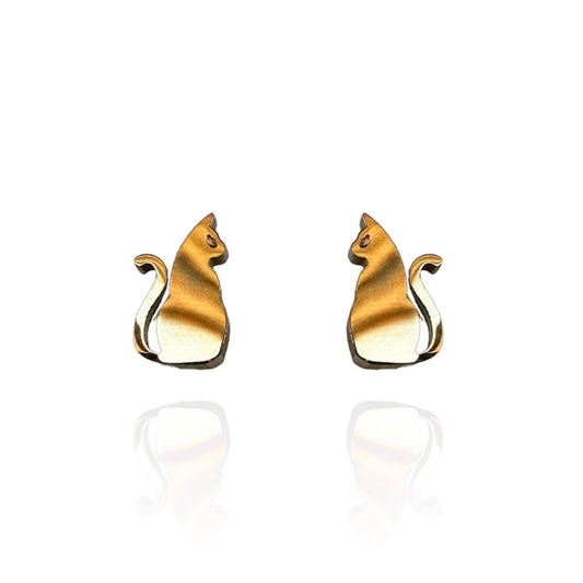 Cat Stud Earrings