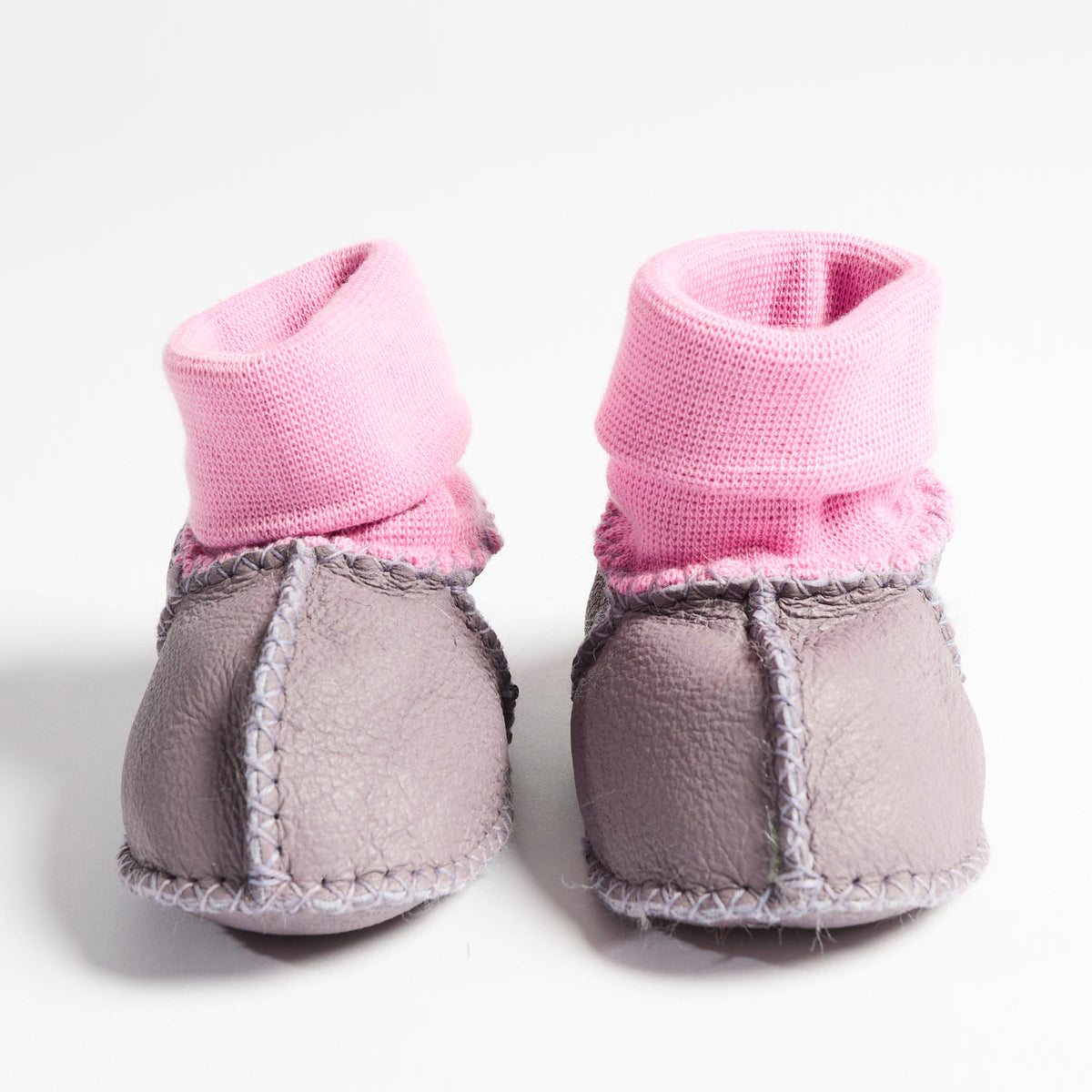 Lilac Baby Booties