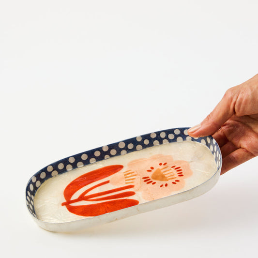 Paradis Pink Flower Tray