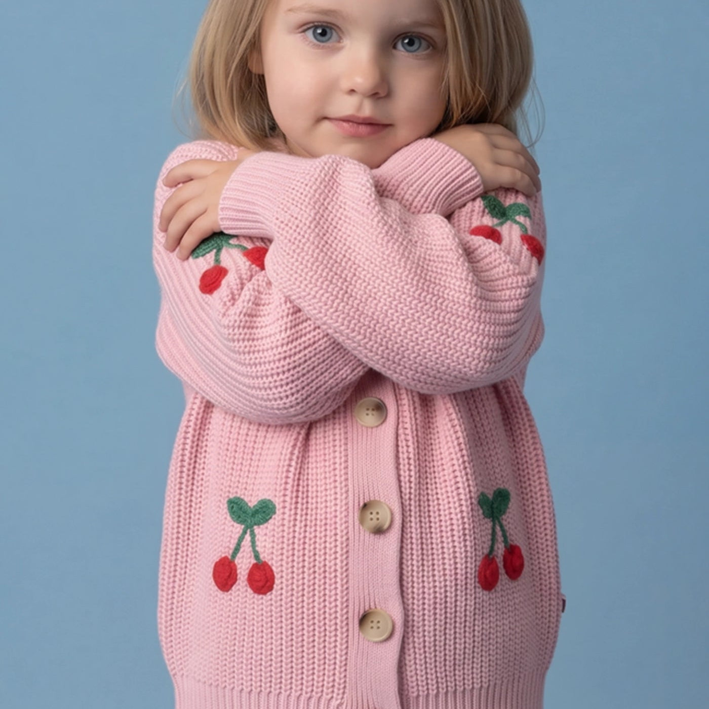Cherry Appliqué Cardigan
