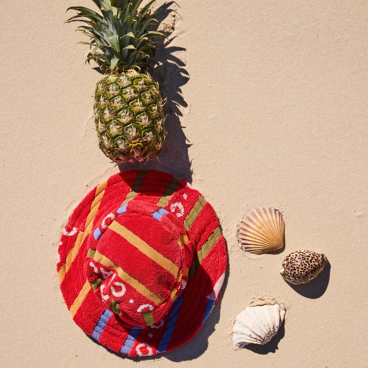 Ciao Stripe Terry Beach Hat