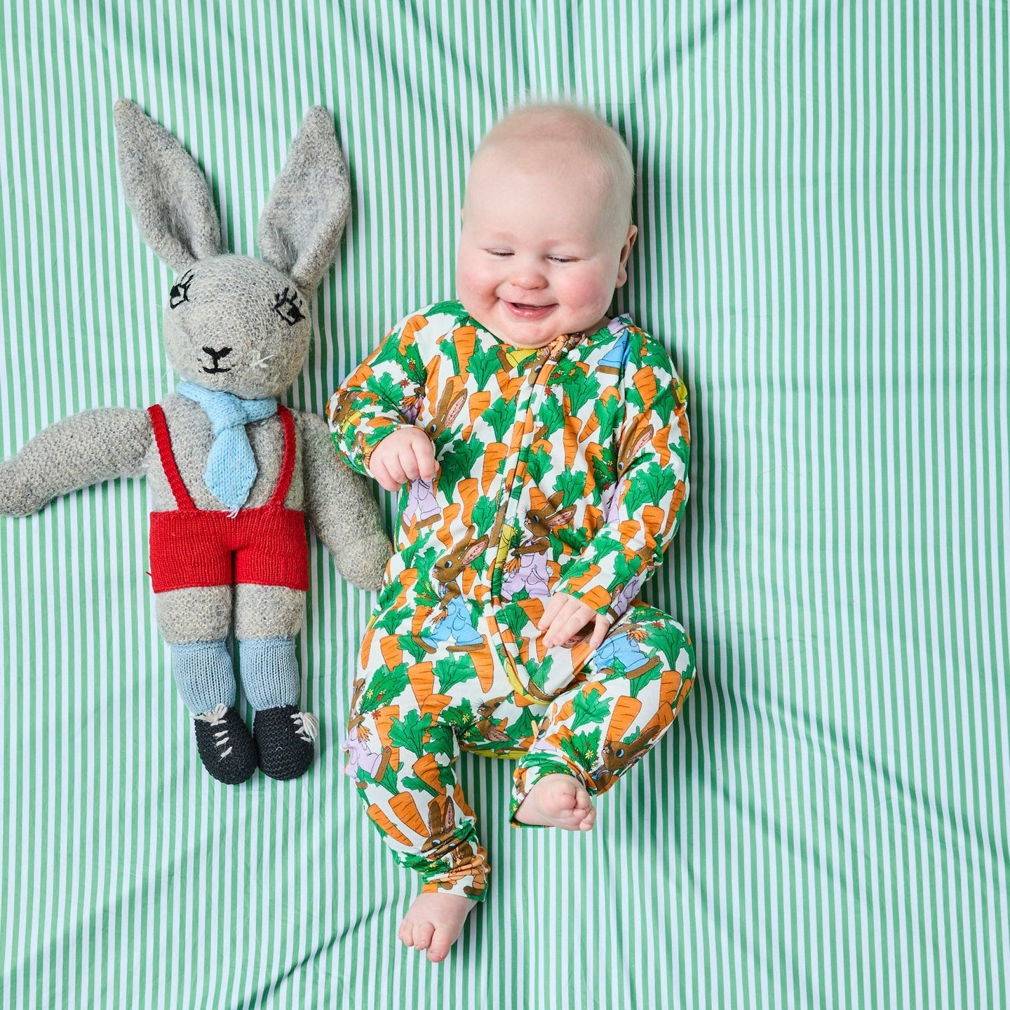 Carrot Joy Organic Long Sleeve Zip Romper