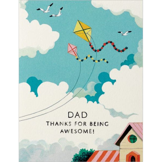 Dad Kites Greeting Card