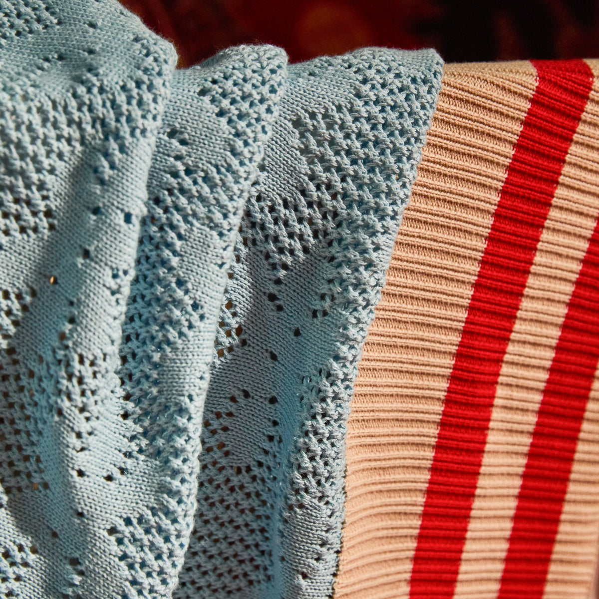 Calcite Blue Tabitha Baby Blanket