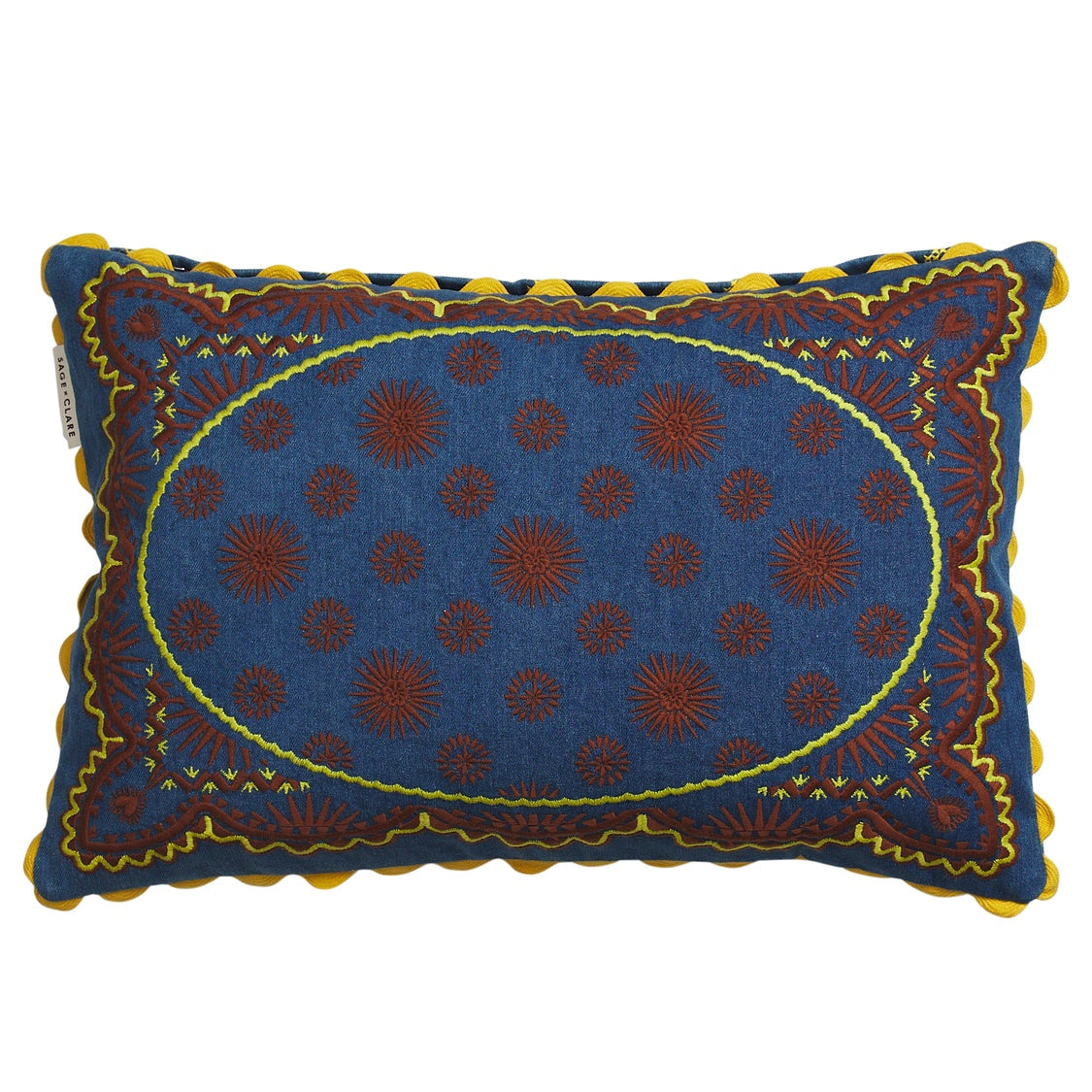 Peridot Anneliese Reversible Denim Cushion