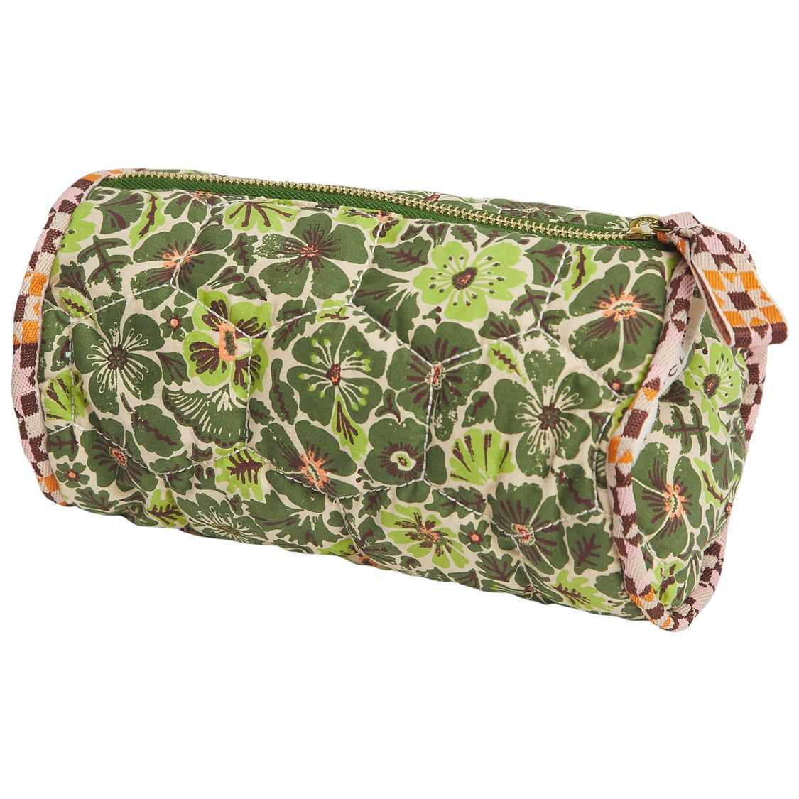 Cactus Green Magnolia Makeup Bag