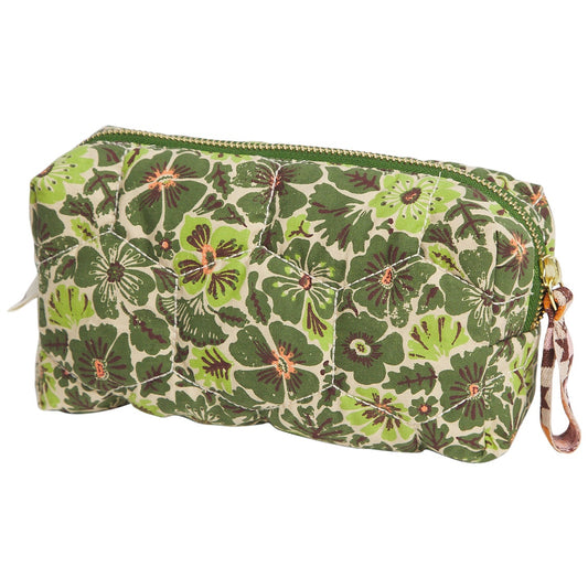 Cactus Green Magnolia Travel Pouch