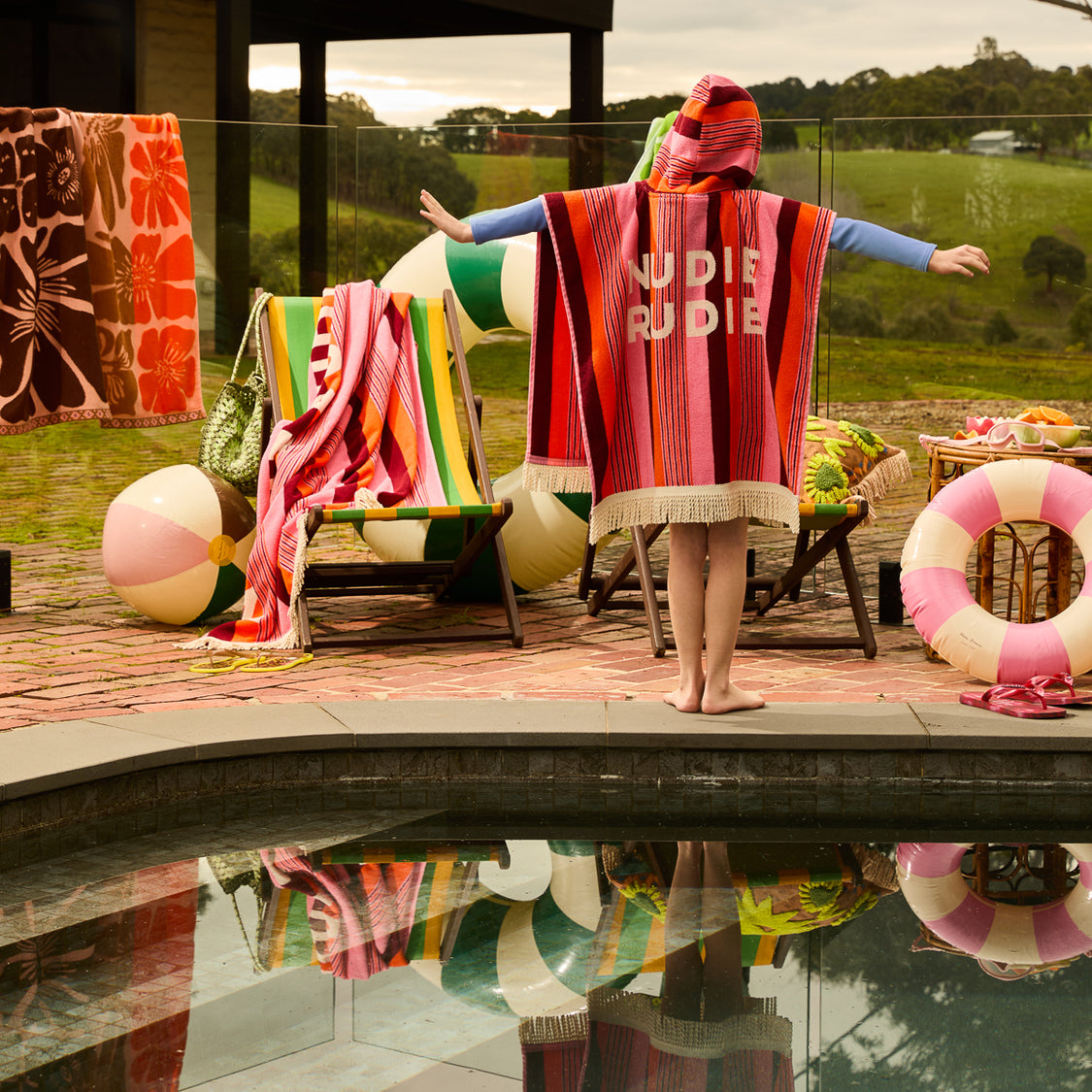 Dahlia June Nudie Hooded Towel