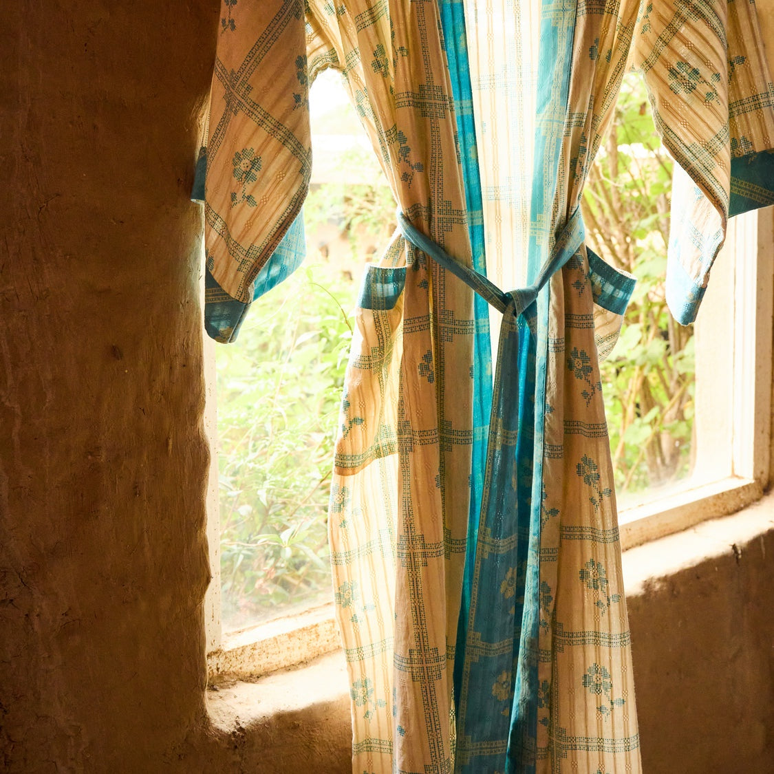 Turquoise Bonny Cotton Robe