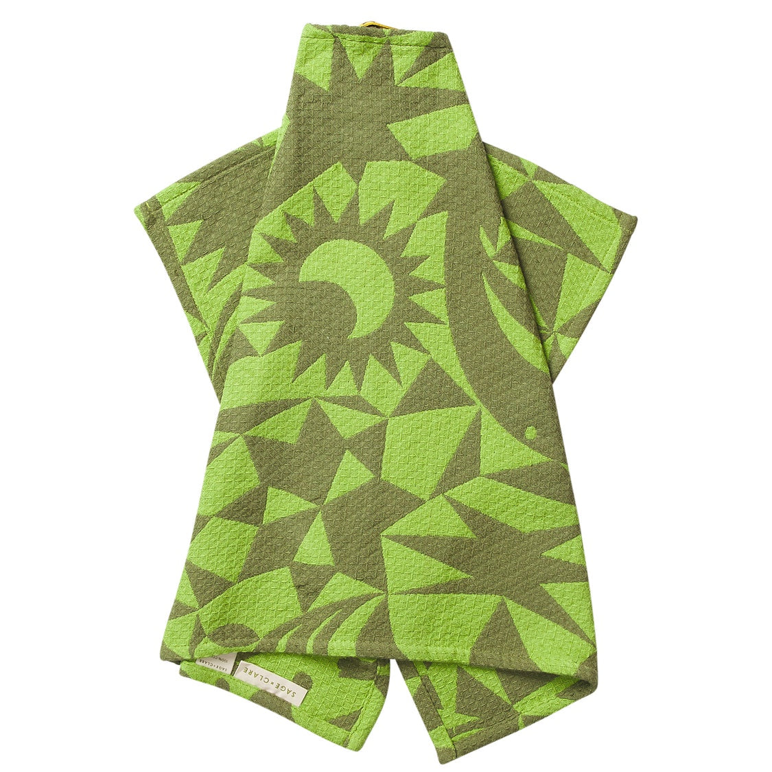 Nora Cactus Green Tea Tea Towel