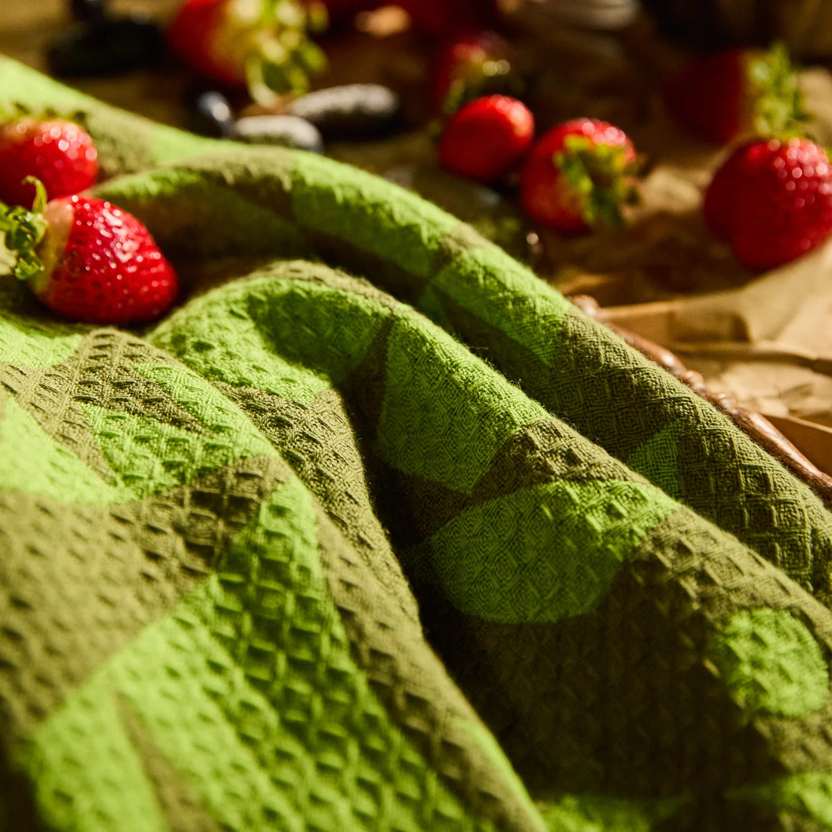 Nora Cactus Green Tea Tea Towel