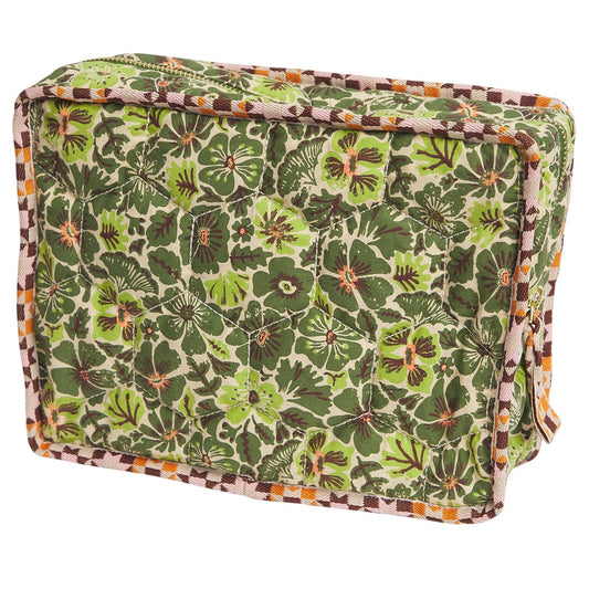 Cactus Green Magnolia Vanity Bag