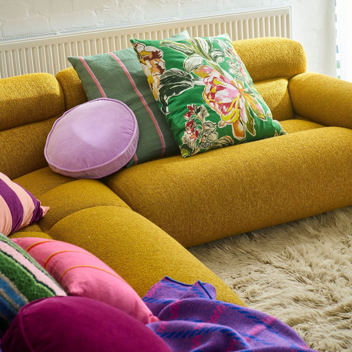 Somerset Green Embroidered Cushion