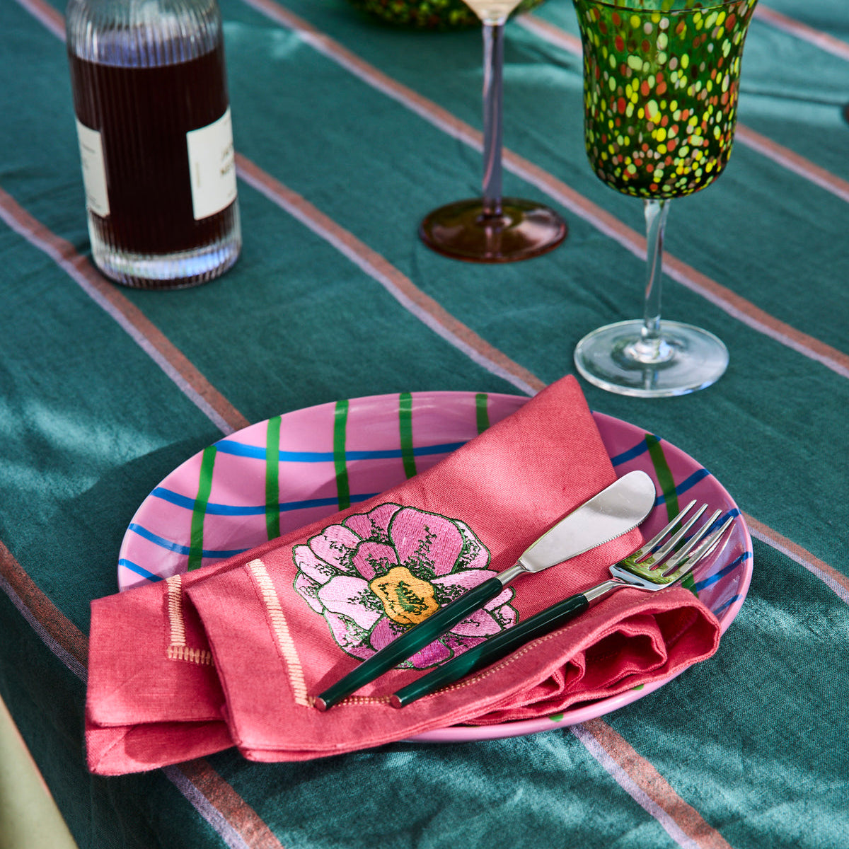 In Bloom Embroidered  Napkin Set of 4