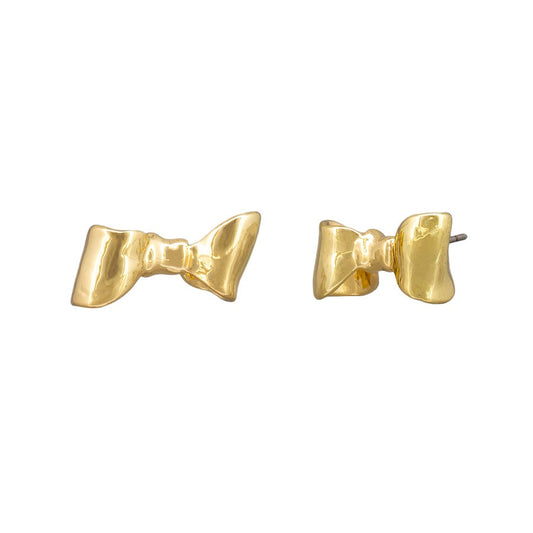 Chelsea Bow Gold Studs