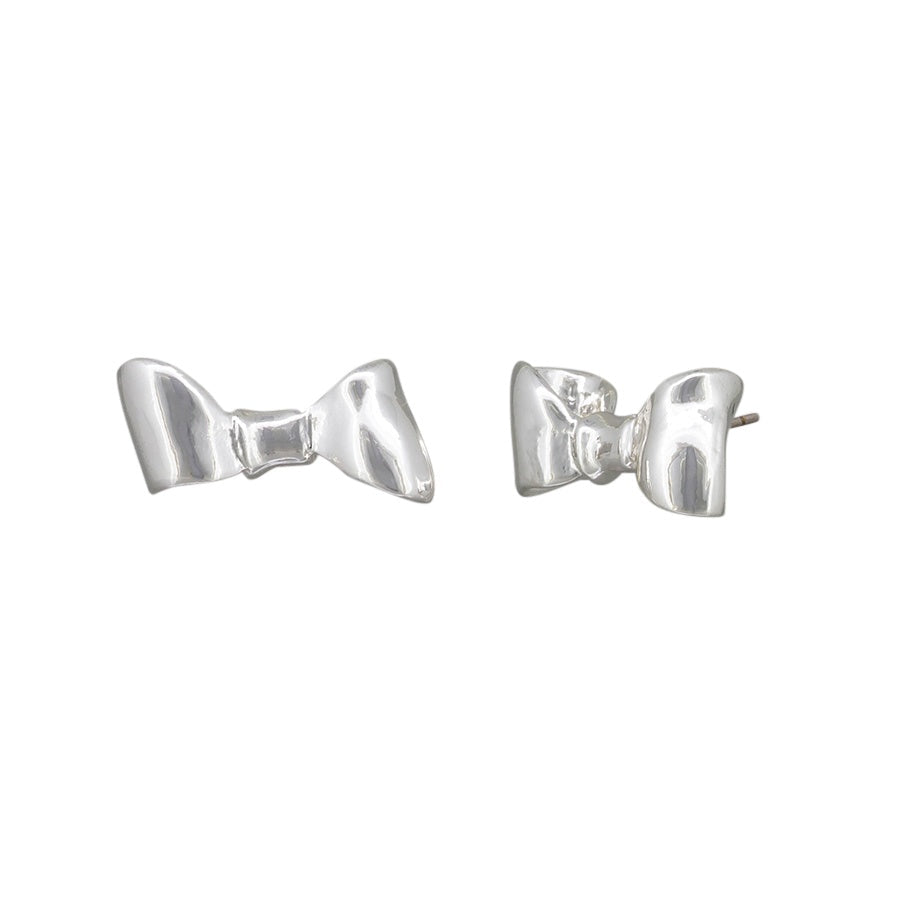 Chelsea Bow Silver Studs