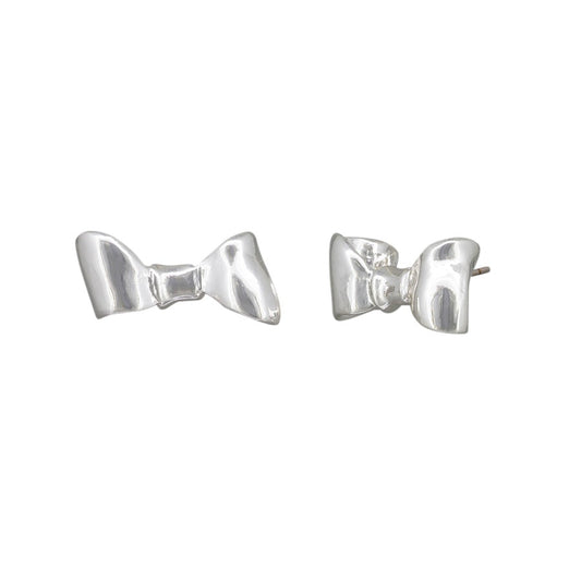 Chelsea Bow Silver Studs