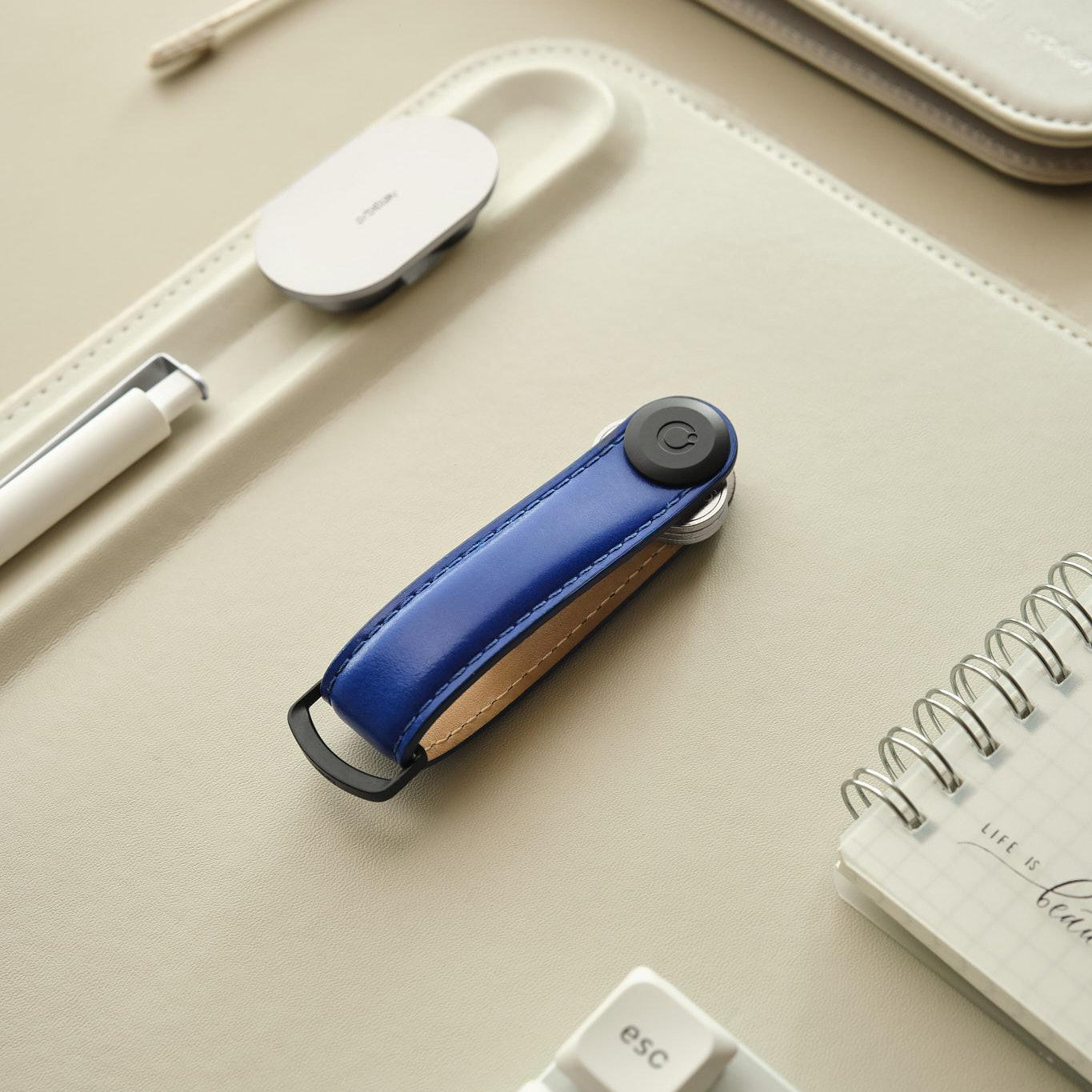 Key Organiser Leather Ultramarine