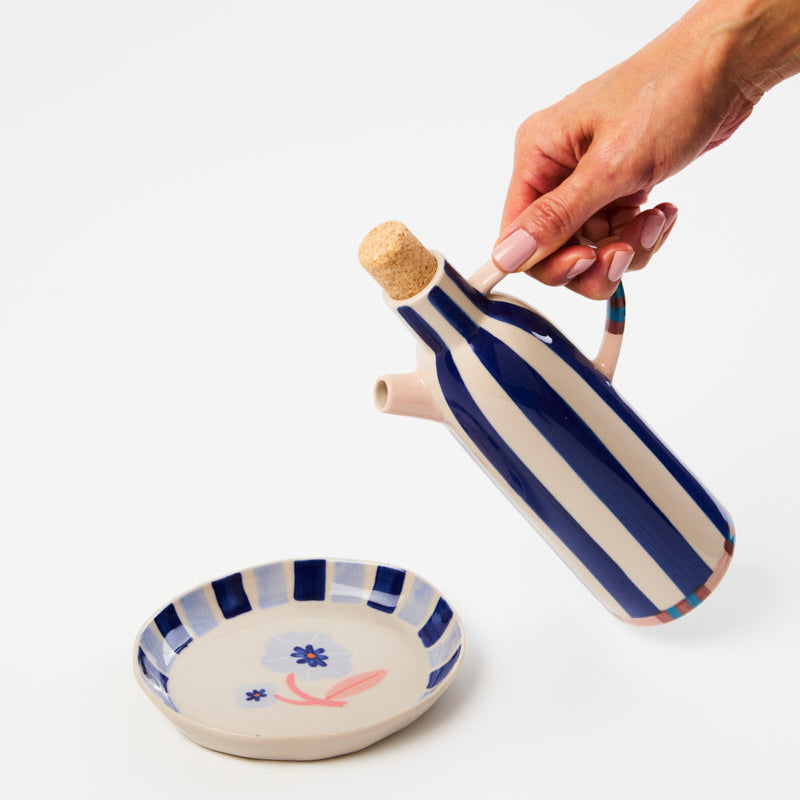 Bloomie Blue Oil Pourer