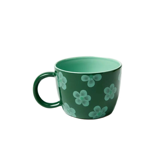 Green Daisy Chino Mug
