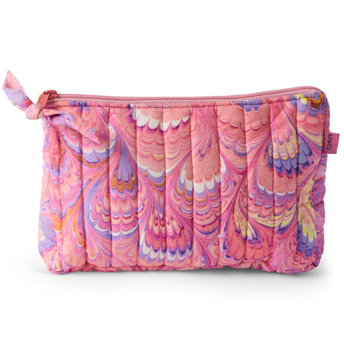Cosmic Marble Quilted Cotton Toiletry Purse