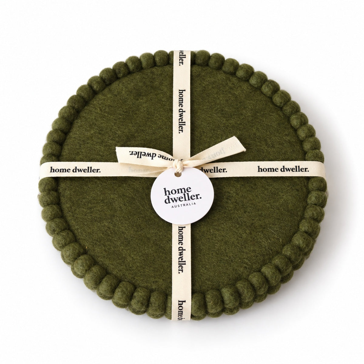 Forest Felt Trivets Set of 2