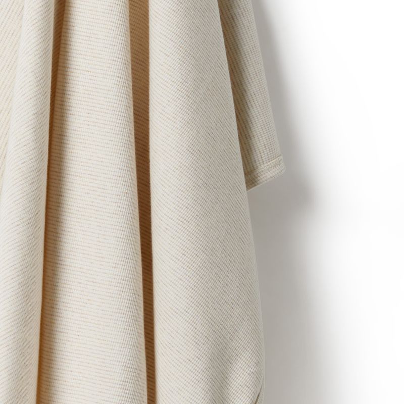 Oatmeal Organic Stripe Rib Bunny Rug