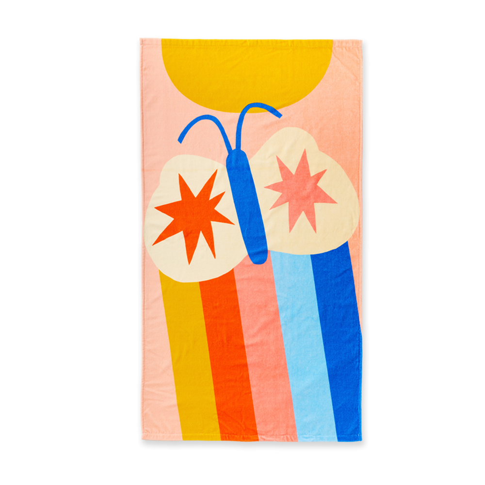 Flutterby Kids Beach Towel