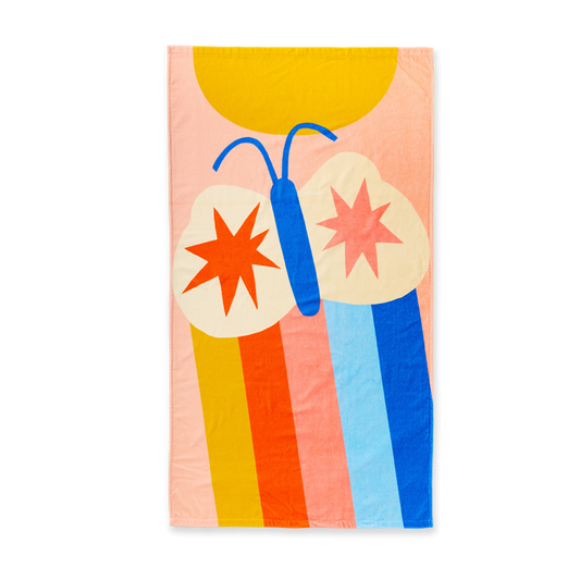 Flutterby Kids Beach Towel