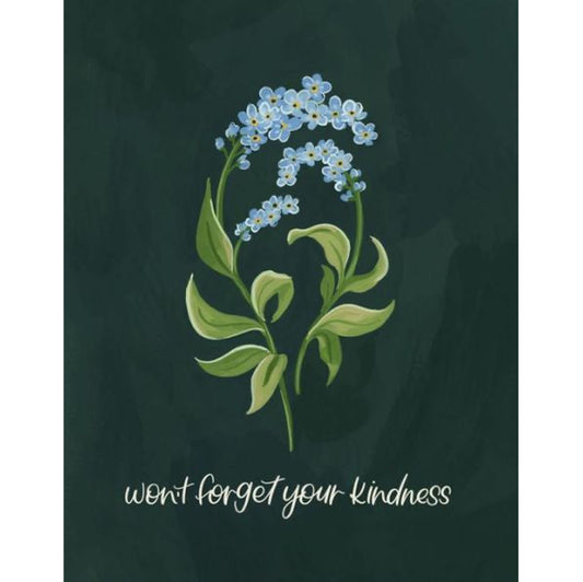 Forget-Me-Not Thank You Greeting Card