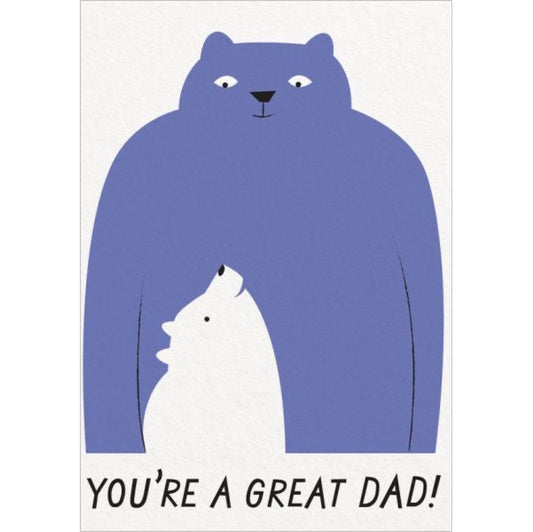 Great Dad Bears Greeting Card
