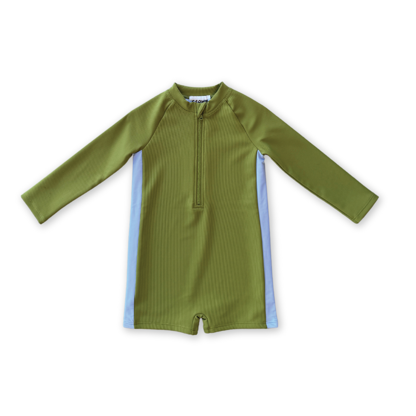 Leaf Zip Long Sleeve Baby One Piece