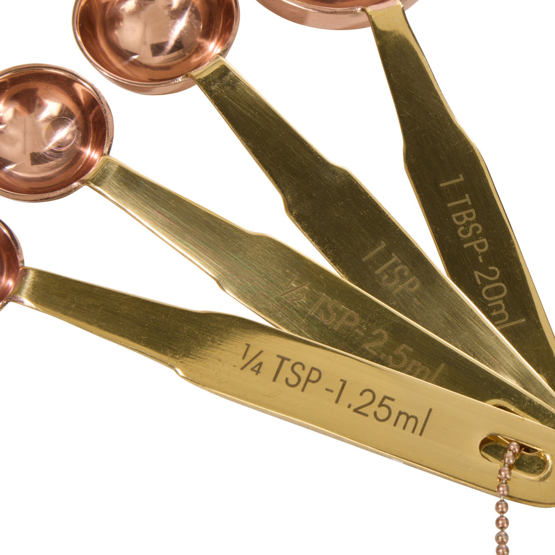 Copper & Brass Measuring Spoon Set