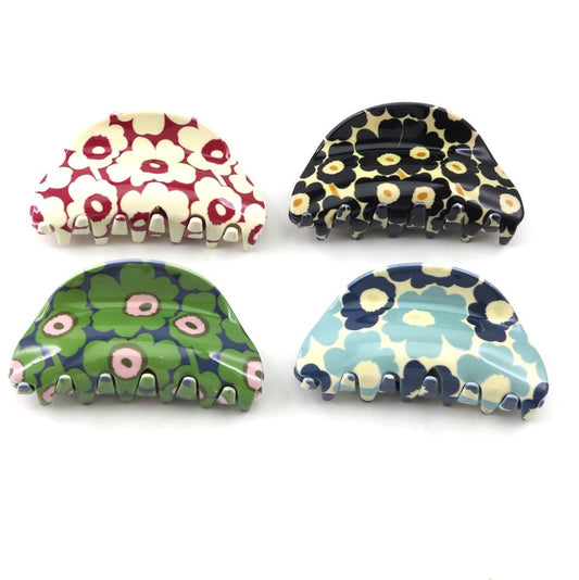 Flower Print large Hair Clip