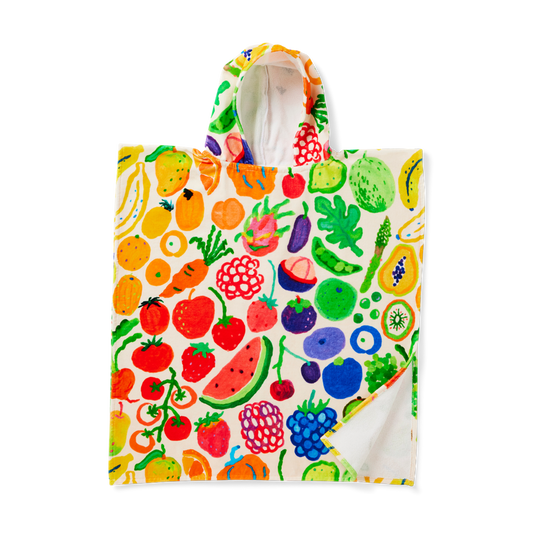 Eat The Rainbow Kids Hooded Towel