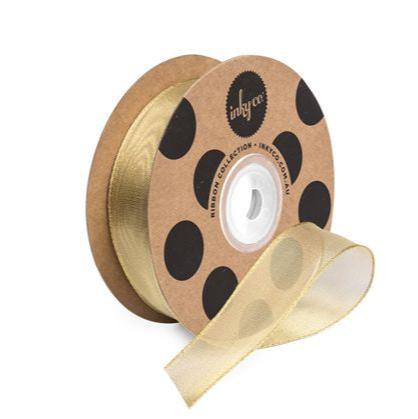 Organza Gold Ribbon 20m