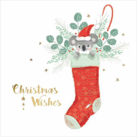 Koala Stocking Charity Christmas Cards Set of 10