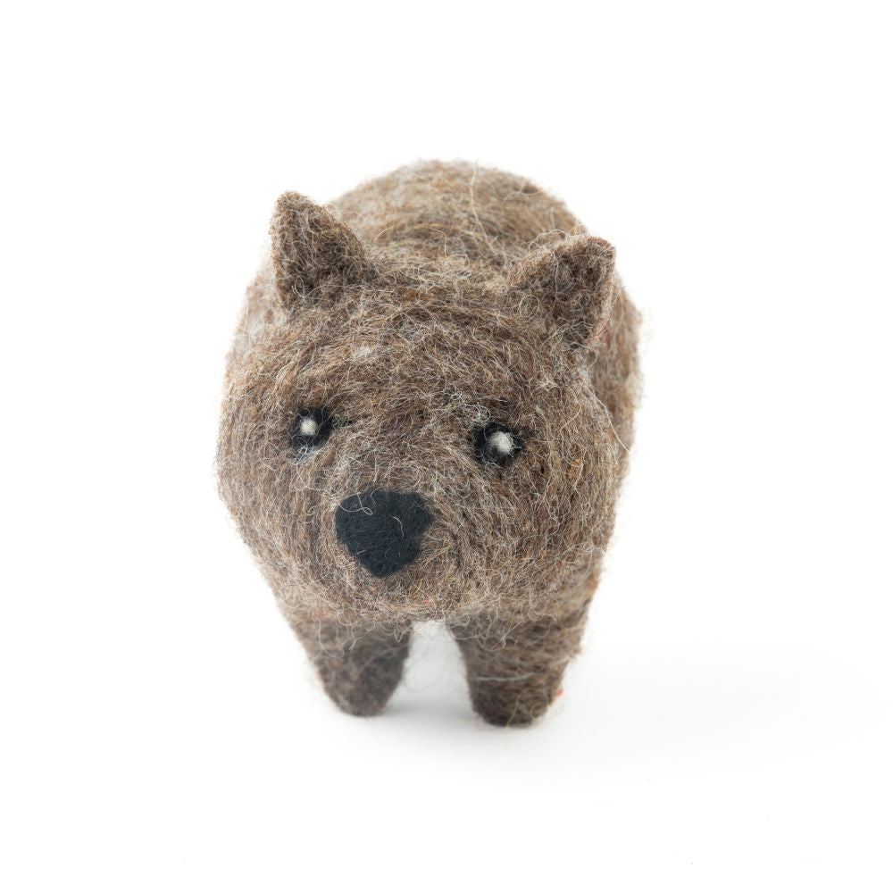 Handmade Felted Wool Wombat