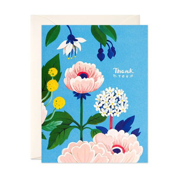 Floral Thank You Greeting Card