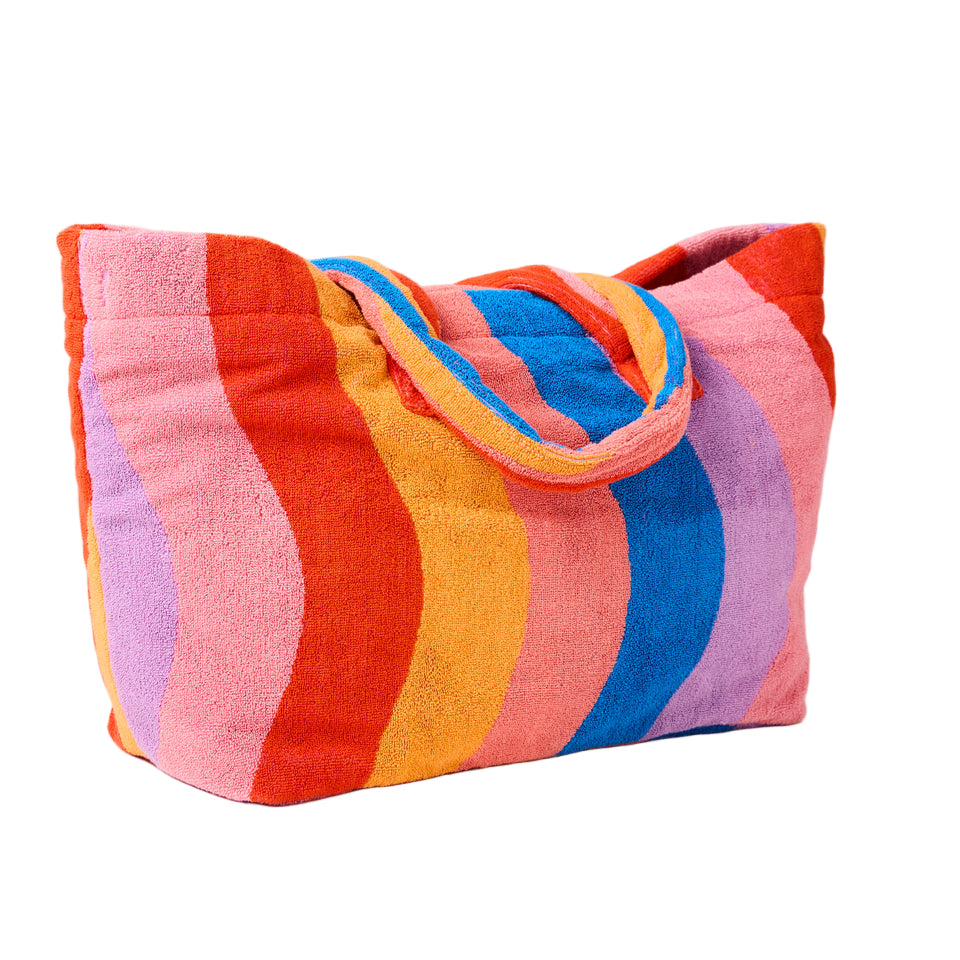 Surfs Up Terry Oversized Beach Bag