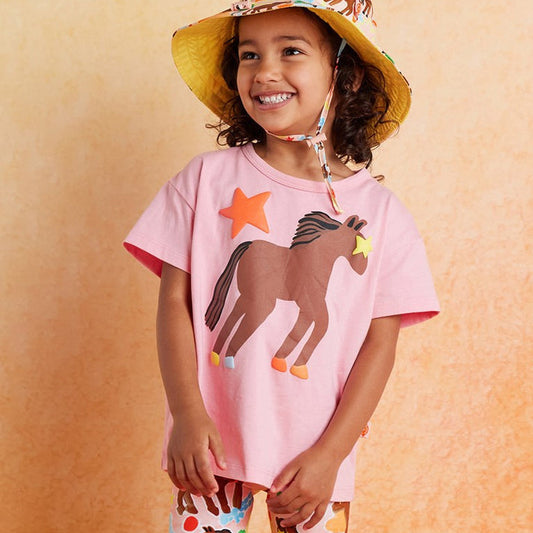 Giddy Up Short Sleeve Kids T Shirt