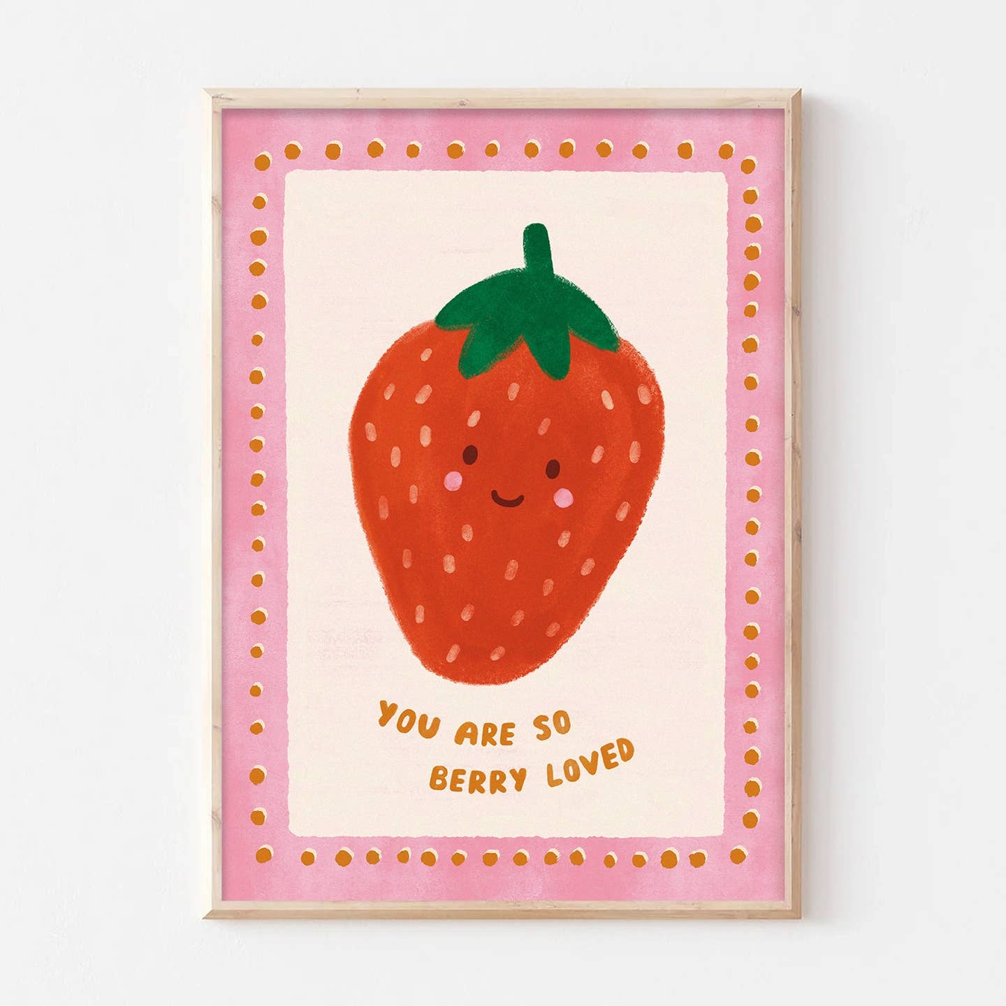 Berry Loved Strawberry Print